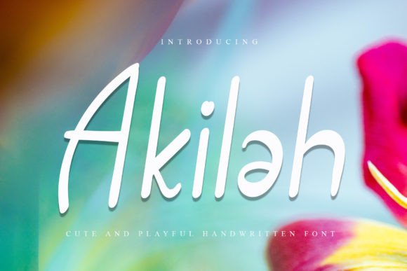 Akilah: A Refined Script Font for Digital Branding