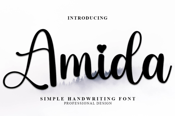 Amida: A Delicate Handwritten Font for Digital Branding