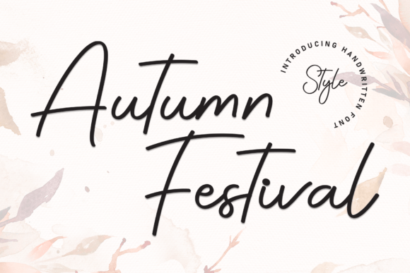 Autumn Festival: A Handwritten Font That Breathes Warmth Into Editorial Design
