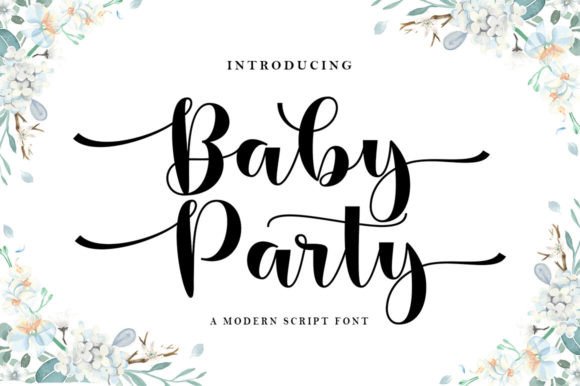 Baby Party Font: A Warm, Handwritten Touch for Your Brand