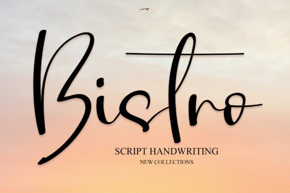 Bistro: A Refined Handwritten Font for Crafters & Sellers