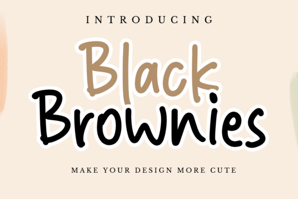 Black Brownies Font: Handcrafted Charm for Your Handmade Products
