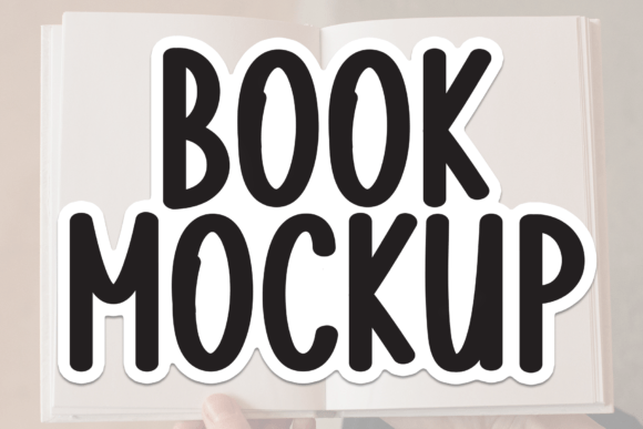 Book Mockup: A Handwritten Font That Feels Like a Quiet Conversation