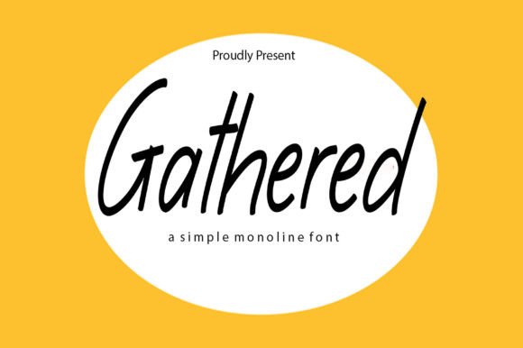 Gathered: A Friendly Handwritten Font for Editorial Design