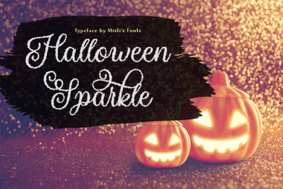 Halloween Sparkle: A Spooky-Yet-Elegant Display Typeface for Digital Brands