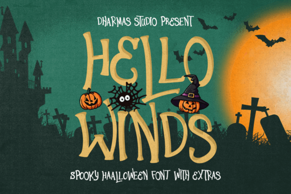 Hello Winds: A Spooky Display Font for Web Designers
