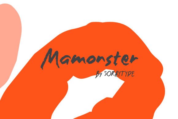 Mamonster: A Hand-Brushed Display Font for Bold Brand Moments