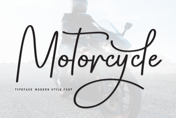 Motorcycle Font: Friendly Handwritten Style for Real Business Branding