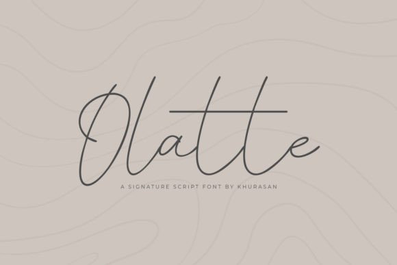 Olatte: A Clean, Elegant Script Font for Modern Branding