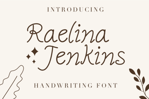Raelina Jenkins: A Handcrafted Script Font for Authentic Branding