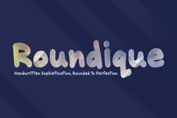 Roundique: A Romantic Script Typeface for Editorial Elegance