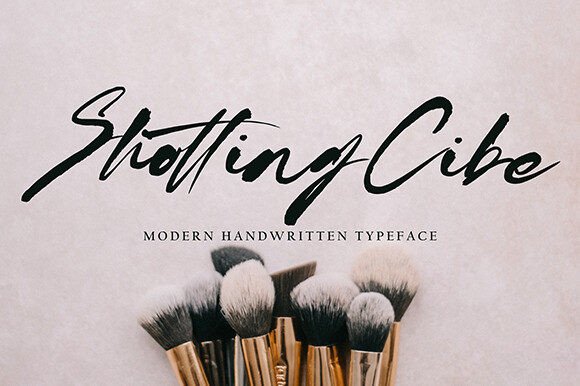 Shotting Cibe: A Playful Handwritten Typeface for Expressive Branding