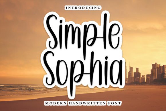 Simple Sophia: A Handwritten Font for Crafters & Sellers