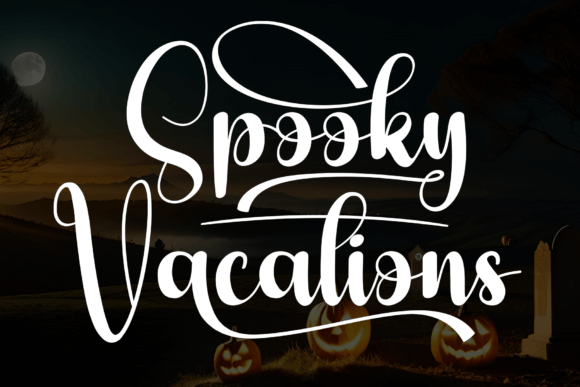 Spooky Vacations: A Handwritten Font That Feels Like a Deep Breath